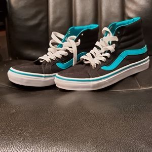 Green/Teal Vans High Tops